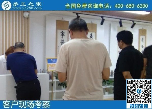 8月13日，找手工活做，拿回家做的手工活，大家都選擇了這里，手工之家接待考察加工合作客戶剪影